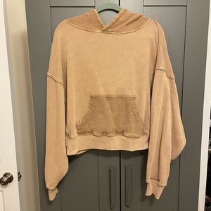 Free People Cropped Hoodie